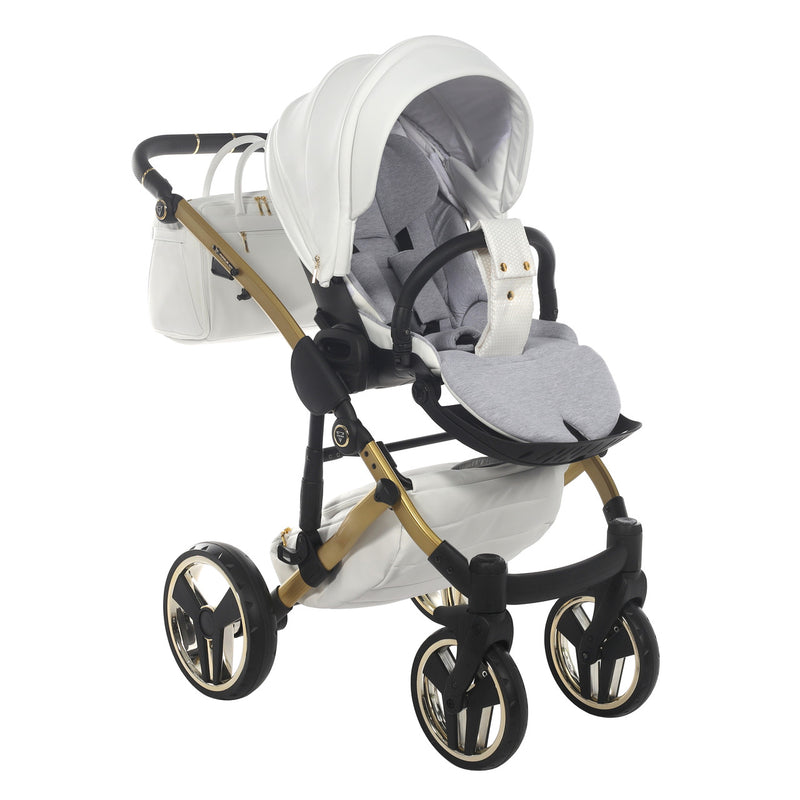 JUNAMA FLUO INDIVIDUAL SATIN WHITE GOLD - 3IN1 (INCLUDES CAR SEAT)