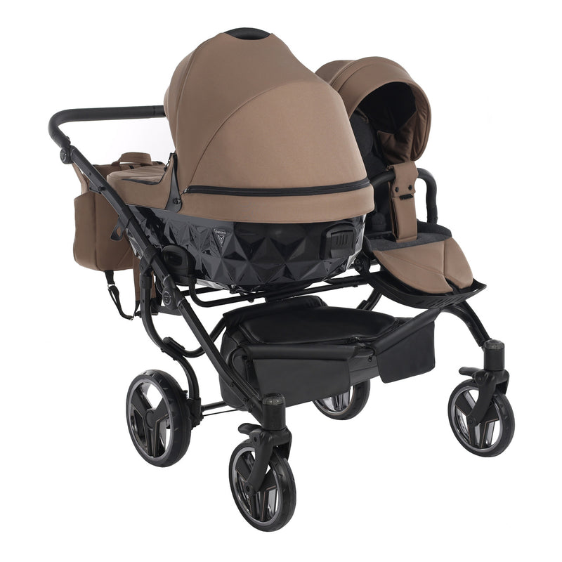 JUNAMA CORE DUO SAND - 2IN1 (2 X CARRYCOTS & 2 X SEAT UNITS)