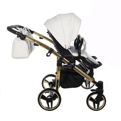 JUNAMA FLUO INDIVIDUAL MIRROR DUO WHITE GOLD - 3IN1 (INCLUDES 2 X CAR SEAT)