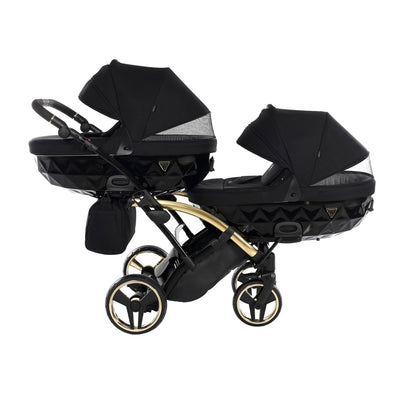 JUNAMA DIAMOND S LINE BLACK GOLD DUO SLIM - 4IN1 (INCLUDES 2 X CAR SEAT & 2 X ISOFIX BASE)