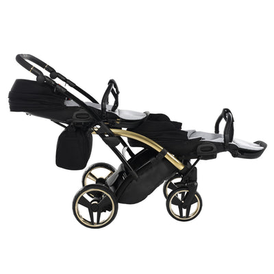 JUNAMA DIAMOND S LINE BLACK GOLD DUO SLIM - 2IN1 (2 X CARRYCOTS & 2 X SEAT UNITS)