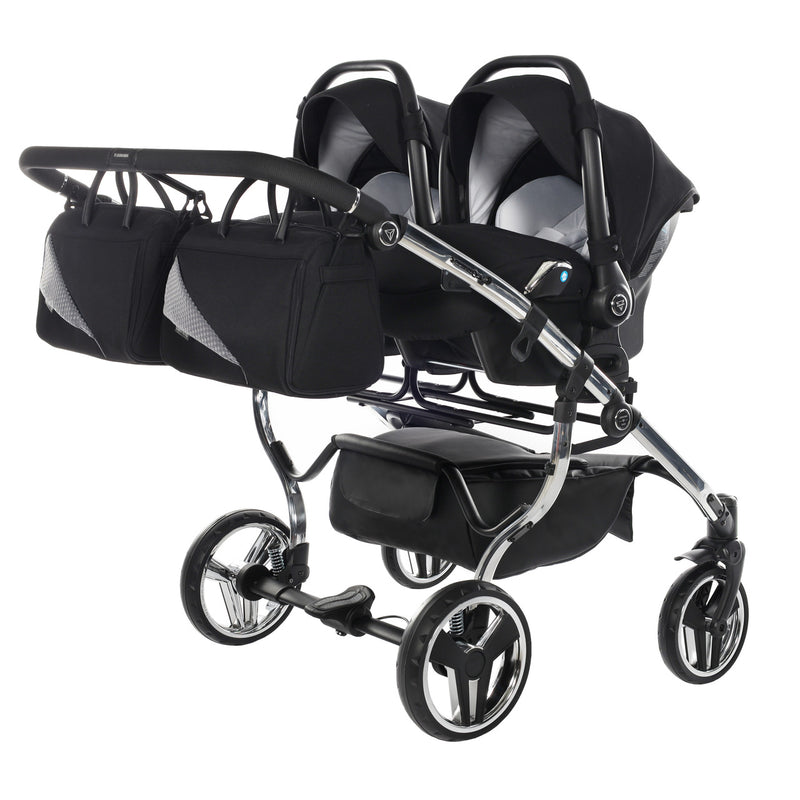 DIAMOND S LINE DUO GREY - 2IN1 (2 X CARRYCOTS & 2 X SEAT UNITS)