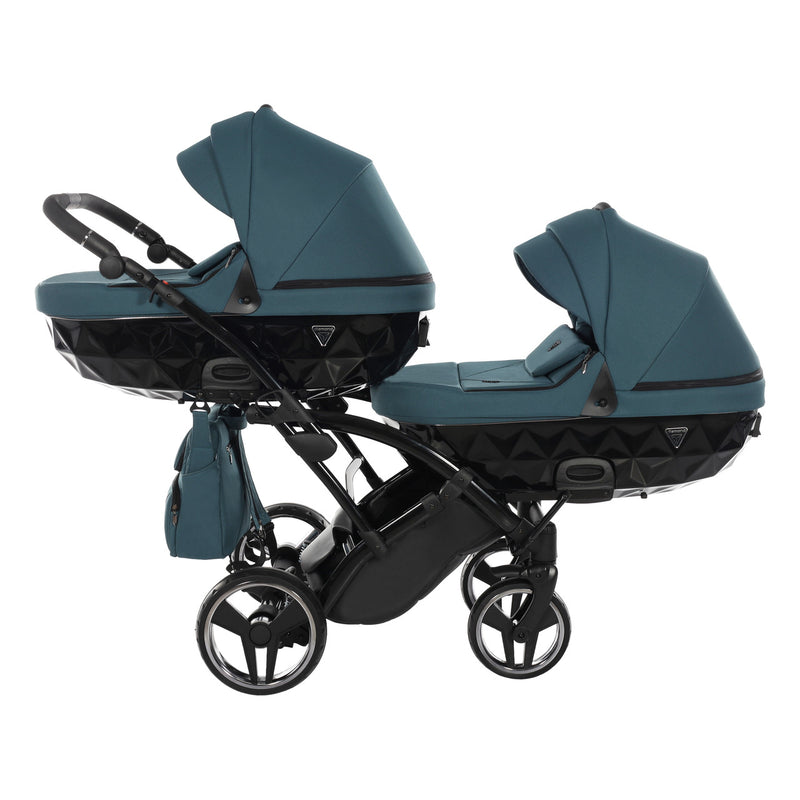 JUNAMA CORE TEAL DUO SLIM - 2IN1 (2 X CARRYCOTS & 2 X SEAT UNITS)