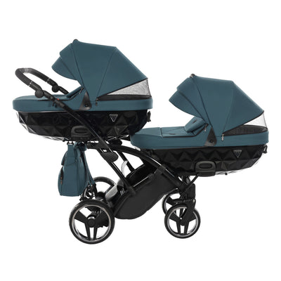 JUNAMA CORE TEAL DUO SLIM - 2IN1 (2 X CARRYCOTS & 2 X SEAT UNITS)