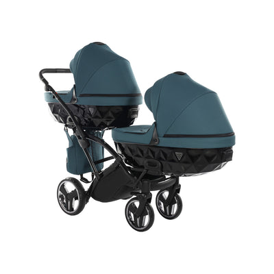 JUNAMA CORE TEAL DUO SLIM - 2IN1 (2 X CARRYCOTS & 2 X SEAT UNITS)