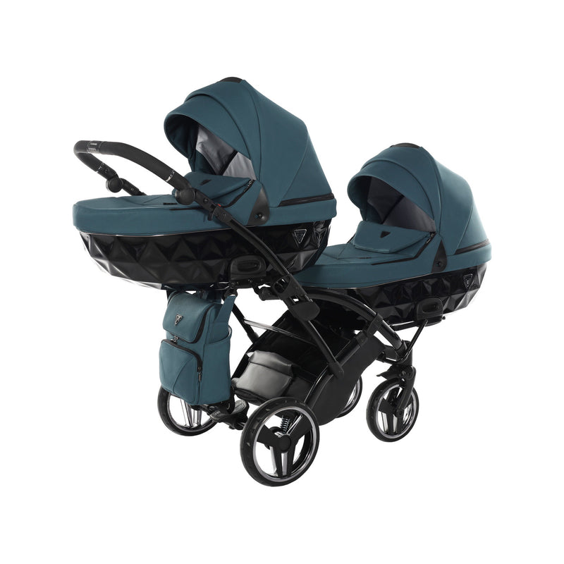 JUNAMA CORE TEAL DUO SLIM - 2IN1 (2 X CARRYCOTS & 2 X SEAT UNITS)