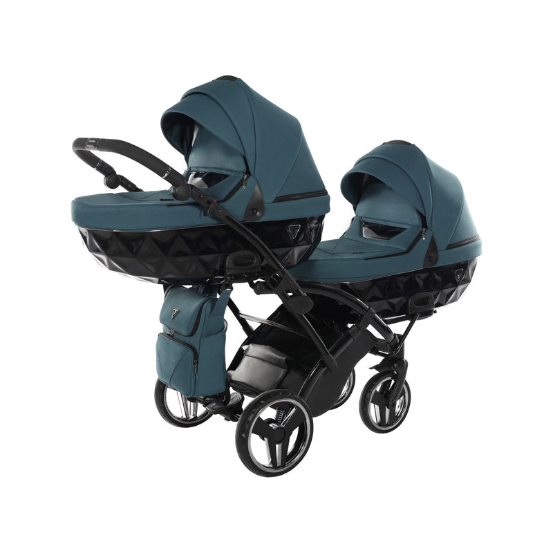 JUNAMA CORE TEAL DUO SLIM - 2IN1 (2 X CARRYCOTS & 2 X SEAT UNITS)