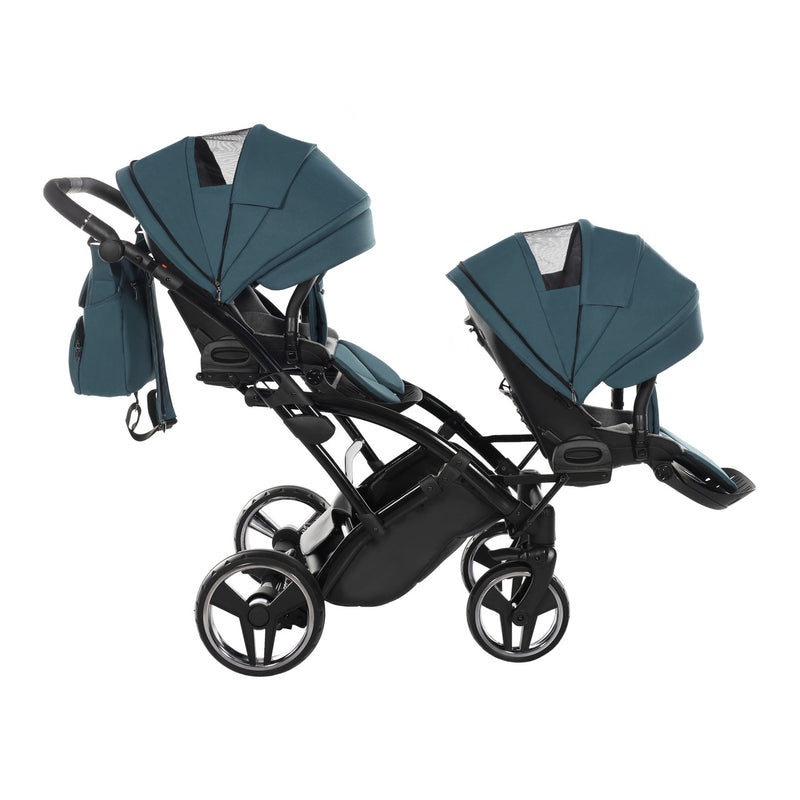 JUNAMA CORE TEAL DUO SLIM - 2IN1 (2 X CARRYCOTS & 2 X SEAT UNITS)