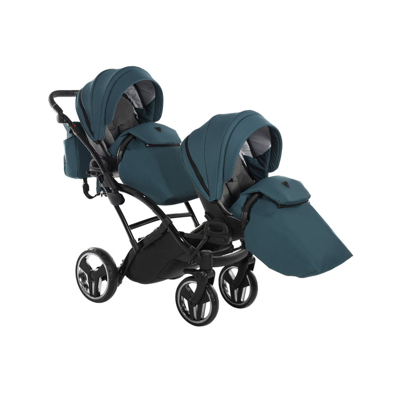 JUNAMA CORE TEAL DUO SLIM - 2IN1 (2 X CARRYCOTS & 2 X SEAT UNITS)