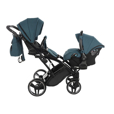 JUNAMA CORE TEAL DUO SLIM - 2IN1 (2 X CARRYCOTS & 2 X SEAT UNITS)