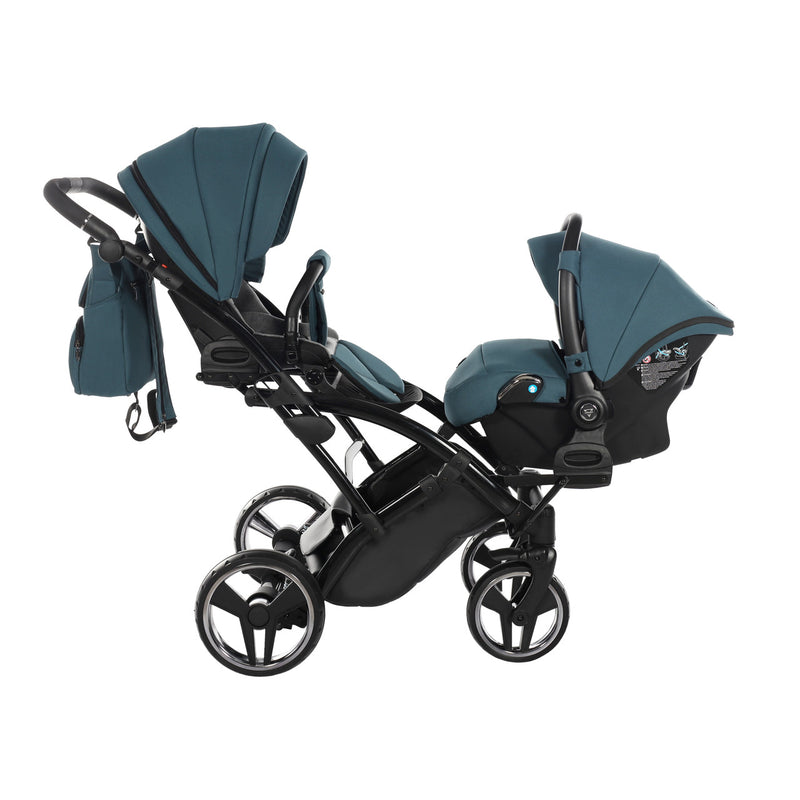 JUNAMA CORE TEAL DUO SLIM - 2IN1 (2 X CARRYCOTS & 2 X SEAT UNITS)