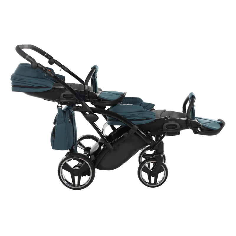 JUNAMA CORE TEAL DUO SLIM - 2IN1 (2 X CARRYCOTS & 2 X SEAT UNITS)