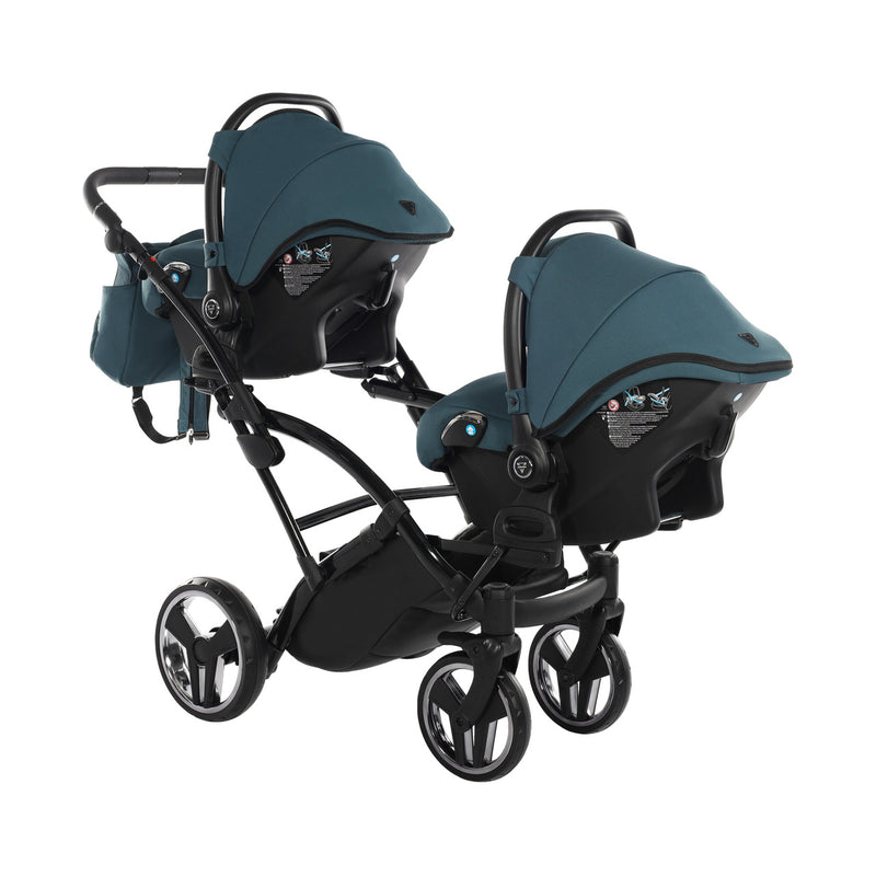 JUNAMA CORE TEAL DUO SLIM - 2IN1 (2 X CARRYCOTS & 2 X SEAT UNITS)