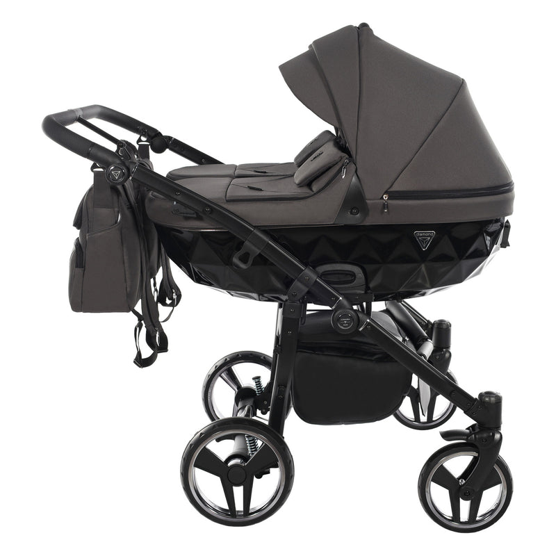 JUNAMA CORE DUO BLACK NICKEL -  2IN1 (2 X CARRYCOTS & 2 X SEAT UNITS)