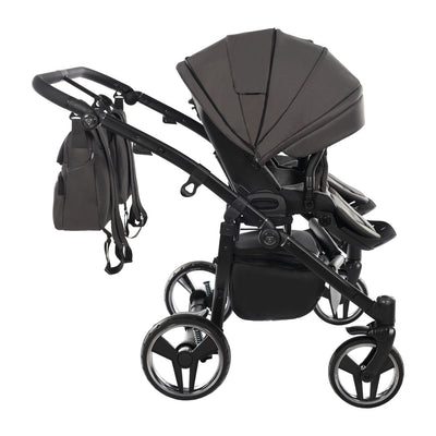 JUNAMA CORE DUO BLACK NICKEL -  2IN1 (2 X CARRYCOTS & 2 X SEAT UNITS)