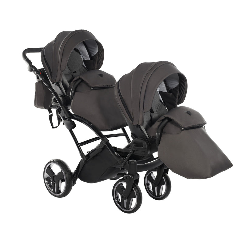 JUNAMA CORE BLACK NICKEL DUO SLIM - 4IN1 (INCLUDES 2 X CAR SEAT & 2 X ISOFIX BASE)