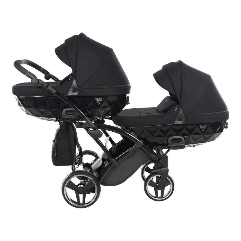 JUNAMA CORE BLACK DUO SLIM - 2IN1 (2 X CARRYCOTS & 2 X SEAT UNITS)