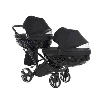 JUNAMA CORE BLACK DUO SLIM - 2IN1 (2 X CARRYCOTS & 2 X SEAT UNITS)