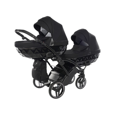 JUNAMA CORE BLACK DUO SLIM - 2IN1 (2 X CARRYCOTS & 2 X SEAT UNITS)