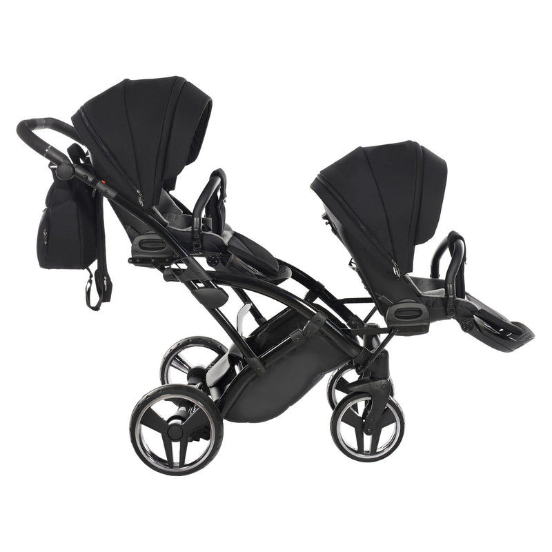 JUNAMA CORE BLACK DUO SLIM - 2IN1 (2 X CARRYCOTS & 2 X SEAT UNITS)