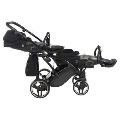 JUNAMA CORE BLACK DUO SLIM - 2IN1 (2 X CARRYCOTS & 2 X SEAT UNITS)