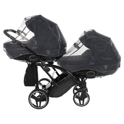 JUNAMA CORE BLACK DUO SLIM - 2IN1 (2 X CARRYCOTS & 2 X SEAT UNITS)