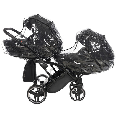 JUNAMA CORE BLACK DUO SLIM - 2IN1 (2 X CARRYCOTS & 2 X SEAT UNITS)