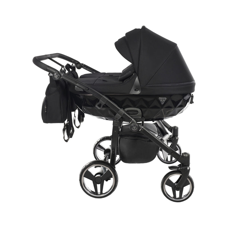 JUNAMA CORE DUO BLACK - 2IN1 (2 X CARRYCOTS & 2 X SEAT UNITS)