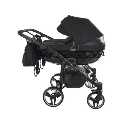 JUNAMA CORE DUO BLACK - 2IN1 (2 X CARRYCOTS & 2 X SEAT UNITS)