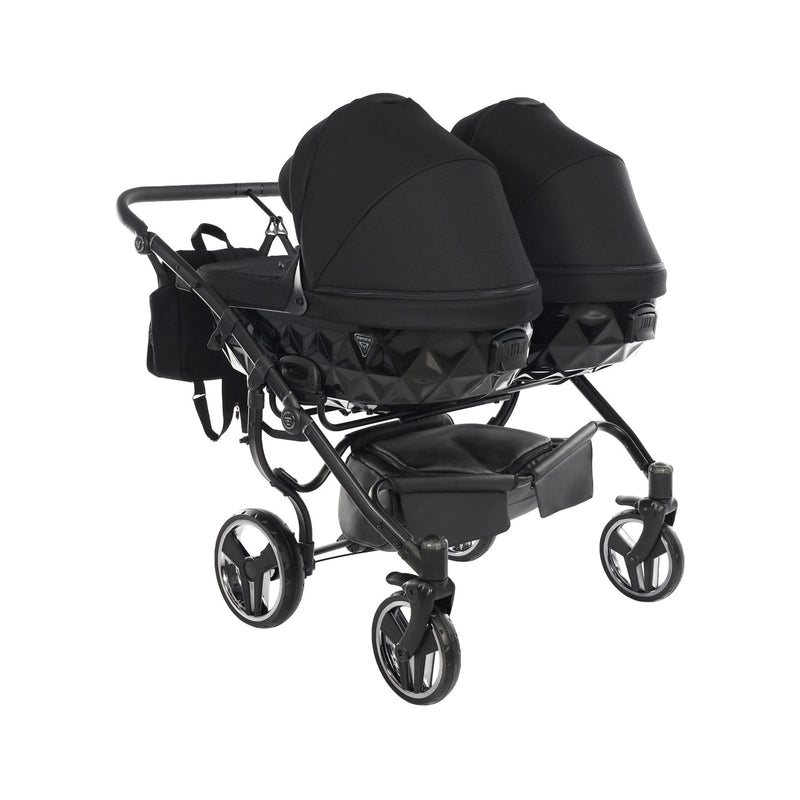 JUNAMA CORE DUO BLACK - 2IN1 (2 X CARRYCOTS & 2 X SEAT UNITS)