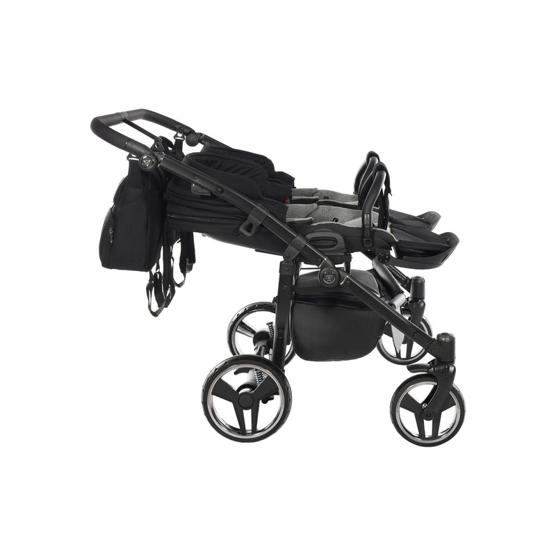 JUNAMA CORE DUO BLACK - 2IN1 (2 X CARRYCOTS & 2 X SEAT UNITS)