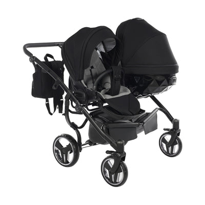 JUNAMA CORE DUO BLACK - 2IN1 (2 X CARRYCOTS & 2 X SEAT UNITS)