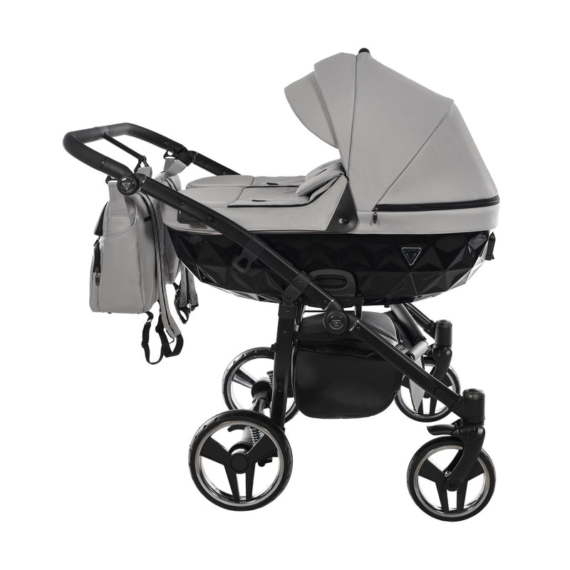 JUNAMA CORE DUO GREY MIST - 2IN1 (2 X CARRYCOTS & 2 X SEAT UNITS)