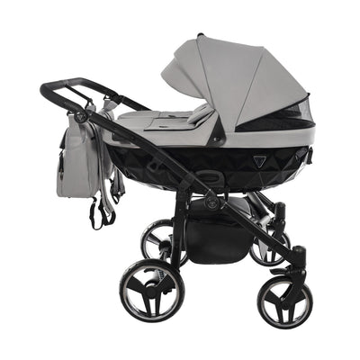 JUNAMA CORE DUO GREY MIST - 2IN1 (2 X CARRYCOTS & 2 X SEAT UNITS)