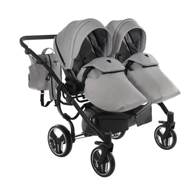 JUNAMA CORE DUO GREY MIST - 2IN1 (2 X CARRYCOTS & 2 X SEAT UNITS)