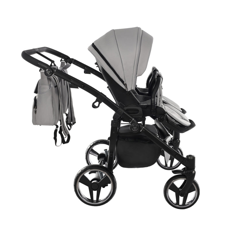 JUNAMA CORE DUO GREY MIST - 2IN1 (2 X CARRYCOTS & 2 X SEAT UNITS)