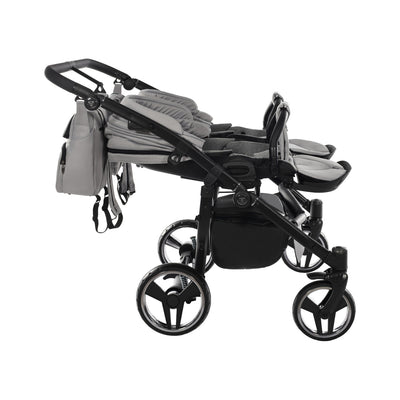 JUNAMA CORE DUO GREY MIST - 2IN1 (2 X CARRYCOTS & 2 X SEAT UNITS)