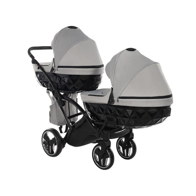 JUNAMA CORE DUO SLIM GREY MIST - 2IN1 (2 X CARRYCOTS & 2 X SEAT UNITS)