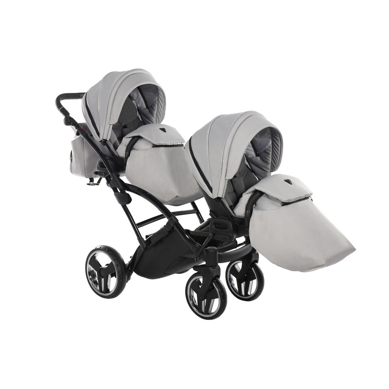 JUNAMA CORE DUO SLIM GREY MIST - 2IN1 (2 X CARRYCOTS & 2 X SEAT UNITS)