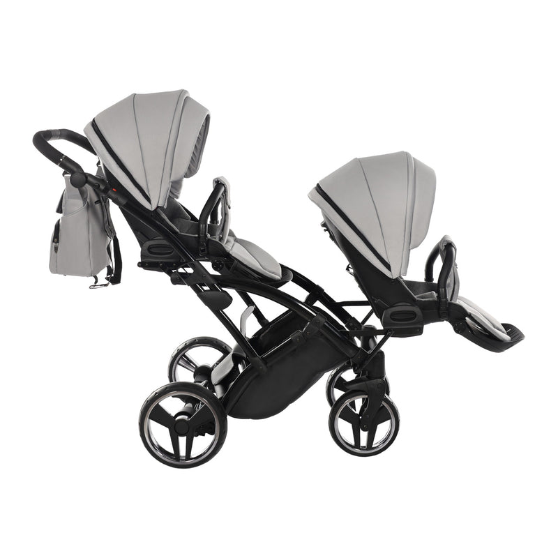 JUNAMA CORE DUO SLIM GREY MIST - 2IN1 (2 X CARRYCOTS & 2 X SEAT UNITS)