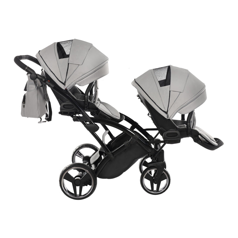 JUNAMA CORE DUO SLIM GREY MIST - 2IN1 (2 X CARRYCOTS & 2 X SEAT UNITS)