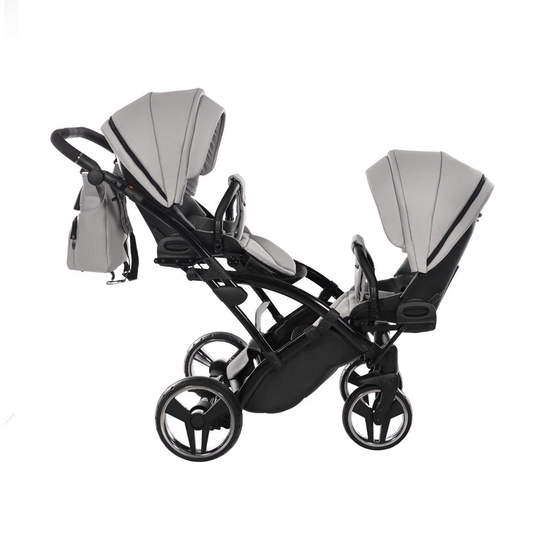 JUNAMA CORE DUO SLIM GREY MIST - 2IN1 (2 X CARRYCOTS & 2 X SEAT UNITS)