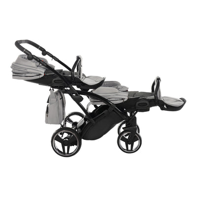 JUNAMA CORE DUO SLIM GREY MIST - 2IN1 (2 X CARRYCOTS & 2 X SEAT UNITS)