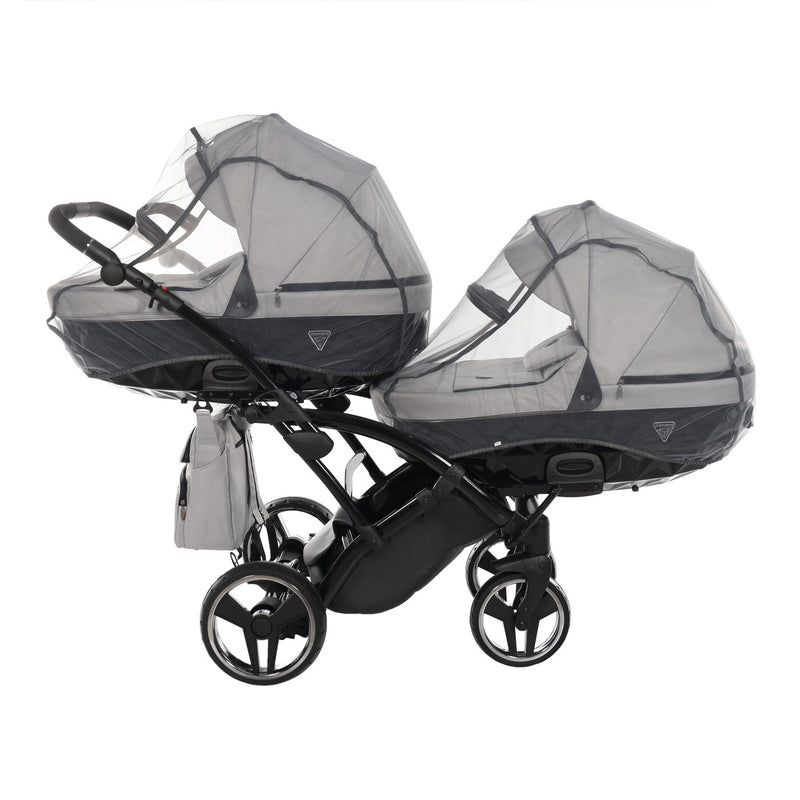 JUNAMA CORE DUO SLIM GREY MIST - 2IN1 (2 X CARRYCOTS & 2 X SEAT UNITS)