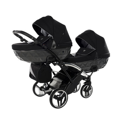 JUNAMA DIAMOND S LINE GREY DUO SLIM - 3IN1 (INCLUDES 2 X CAR SEAT)