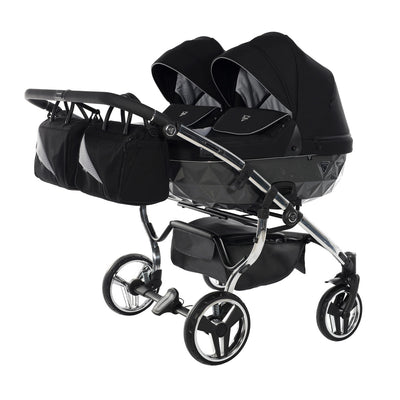 DIAMOND S LINE DUO GREY - 2IN1 (2 X CARRYCOTS & 2 X SEAT UNITS)