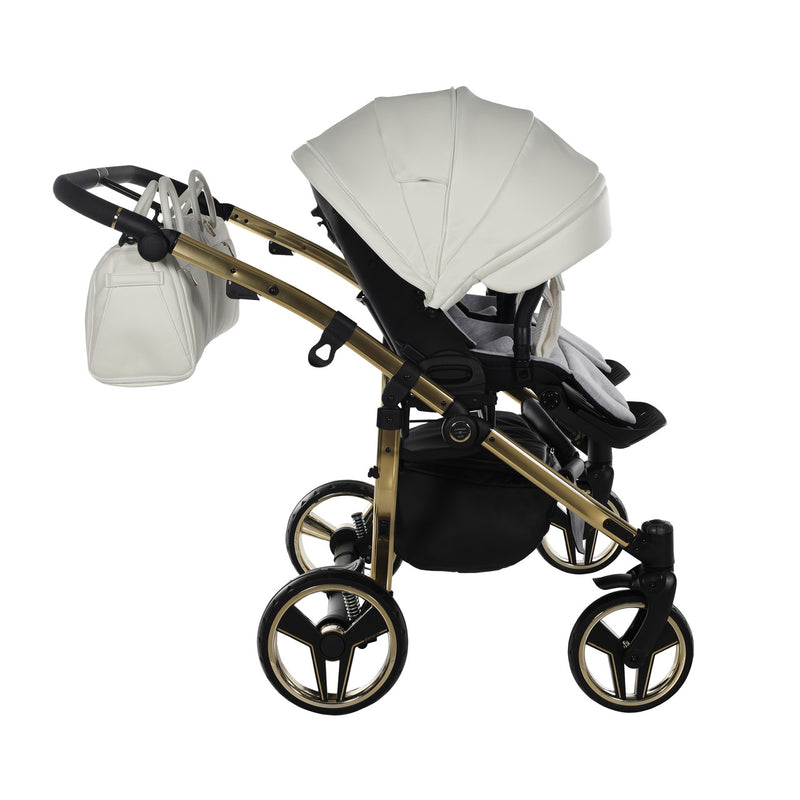 JUNAMA FLUO INDIVIDUAL DUO WHITE GOLD - 4IN1 (INCLUDES 2 X CAR SEAT & 2 X ISOFIX BASE)