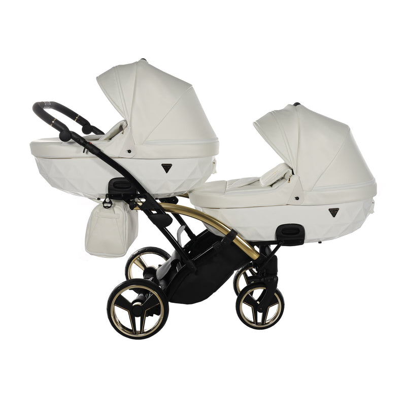 JUNAMA FLUO INDIVIDUAL WHITE GOLD DUO SLIM - 4IN1 (INCLUDES 2 X CAR SEAT & 2 X ISOFIX BASE)