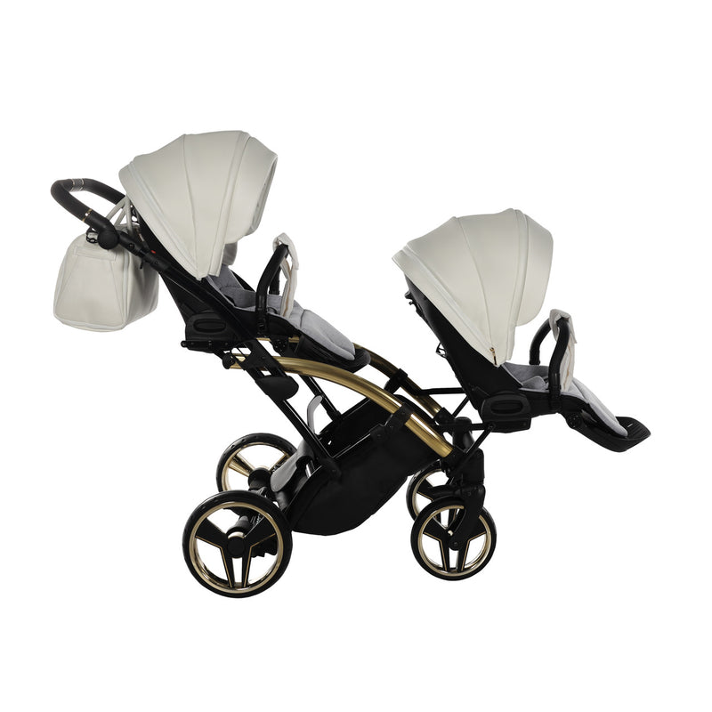 JUNAMA FLUO INDIVIDUAL WHITE GOLD DUO SLIM - 4IN1 (INCLUDES 2 X CAR SEAT & 2 X ISOFIX BASE)