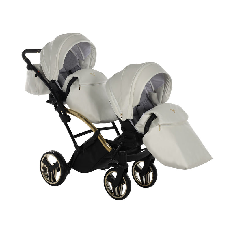 JUNAMA FLUO INDIVIDUAL WHITE GOLD DUO SLIM - 3IN1 (INCLUDES 2 X CAR SEAT)